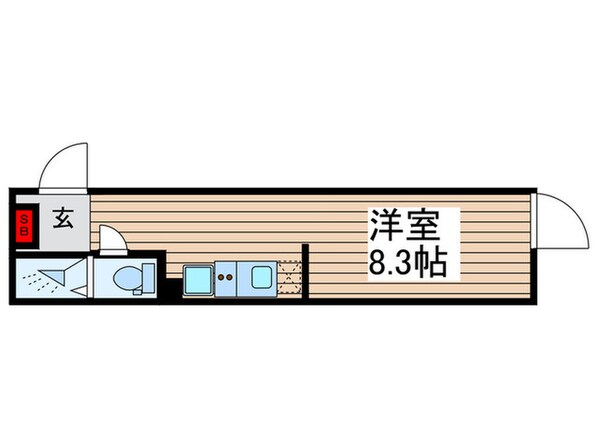 Meldia Residential北千住の物件間取画像